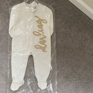 Darling one piece footed mud pie baby outfit